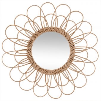 S5-MIROIR ROTIN FLEUR D56