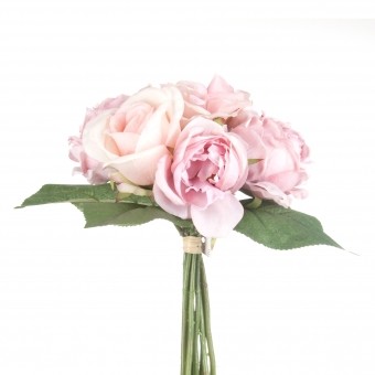 S5-BOUQUET ROSES ANCIENNES H30CM