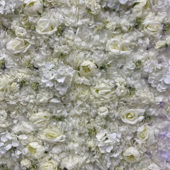 PANNEAU 40X60 FLEUR BLANC